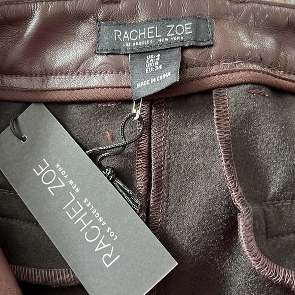 NWT Rachel Zoe faux leather wide leg pants, misses 4 - Picture 4 of 5